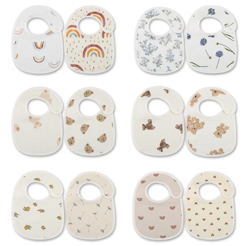 Baby Products Kit - 2 шт./компл. водонепроницаемые детские нагрудники, хлопковые