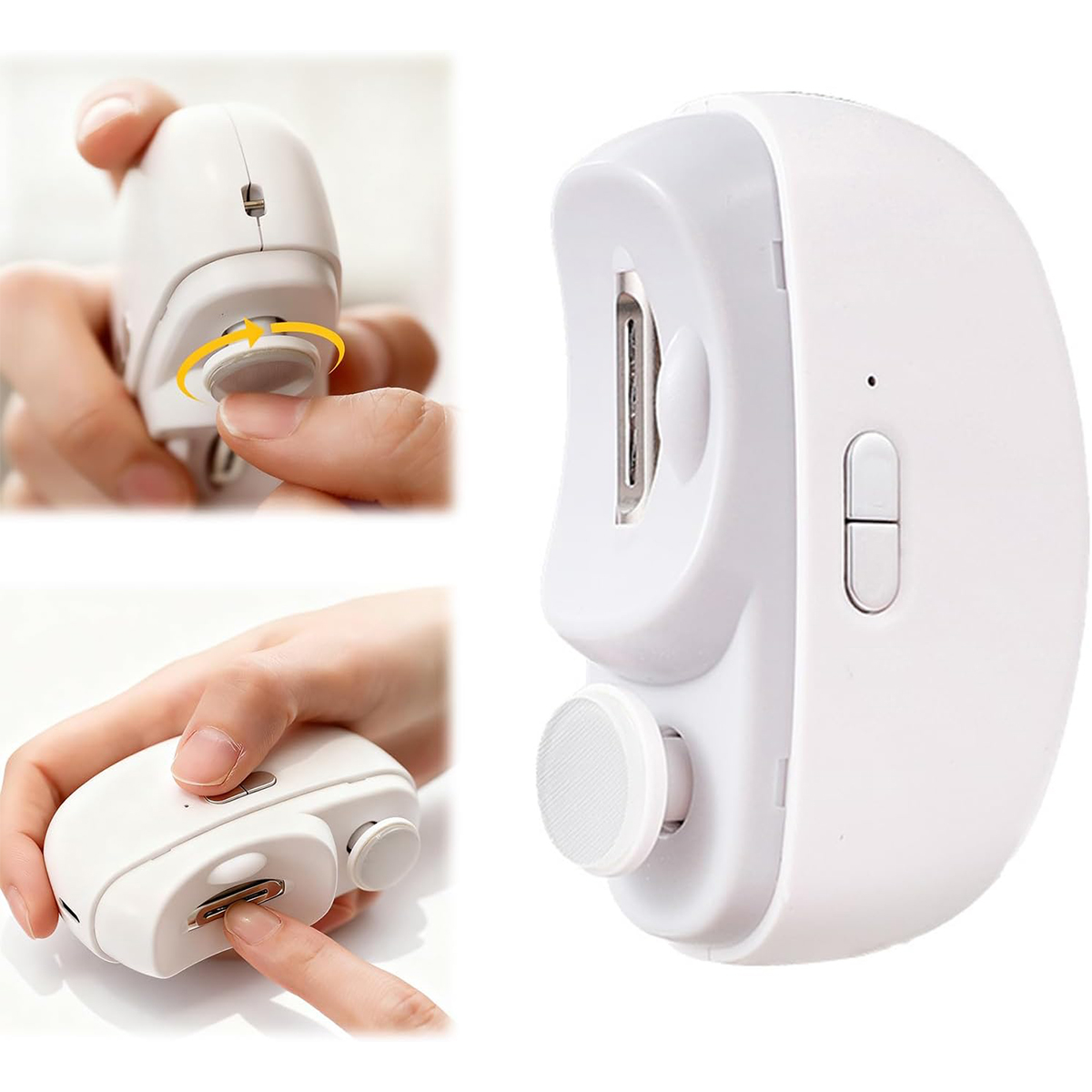 Baby Nail Trimmer Electric - Электрический триммер для ногтей с подсветкой,