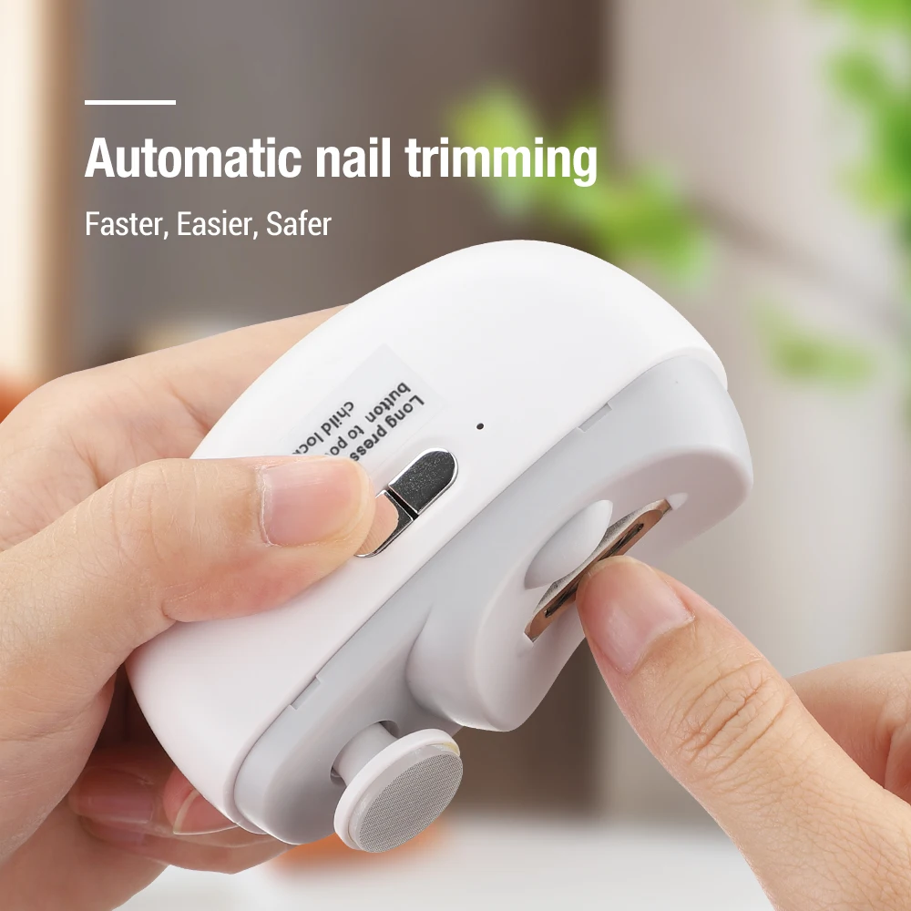 Baby Nail Trimmer Electric - Электрическая машинка для стрижки ногтей, шлифовка