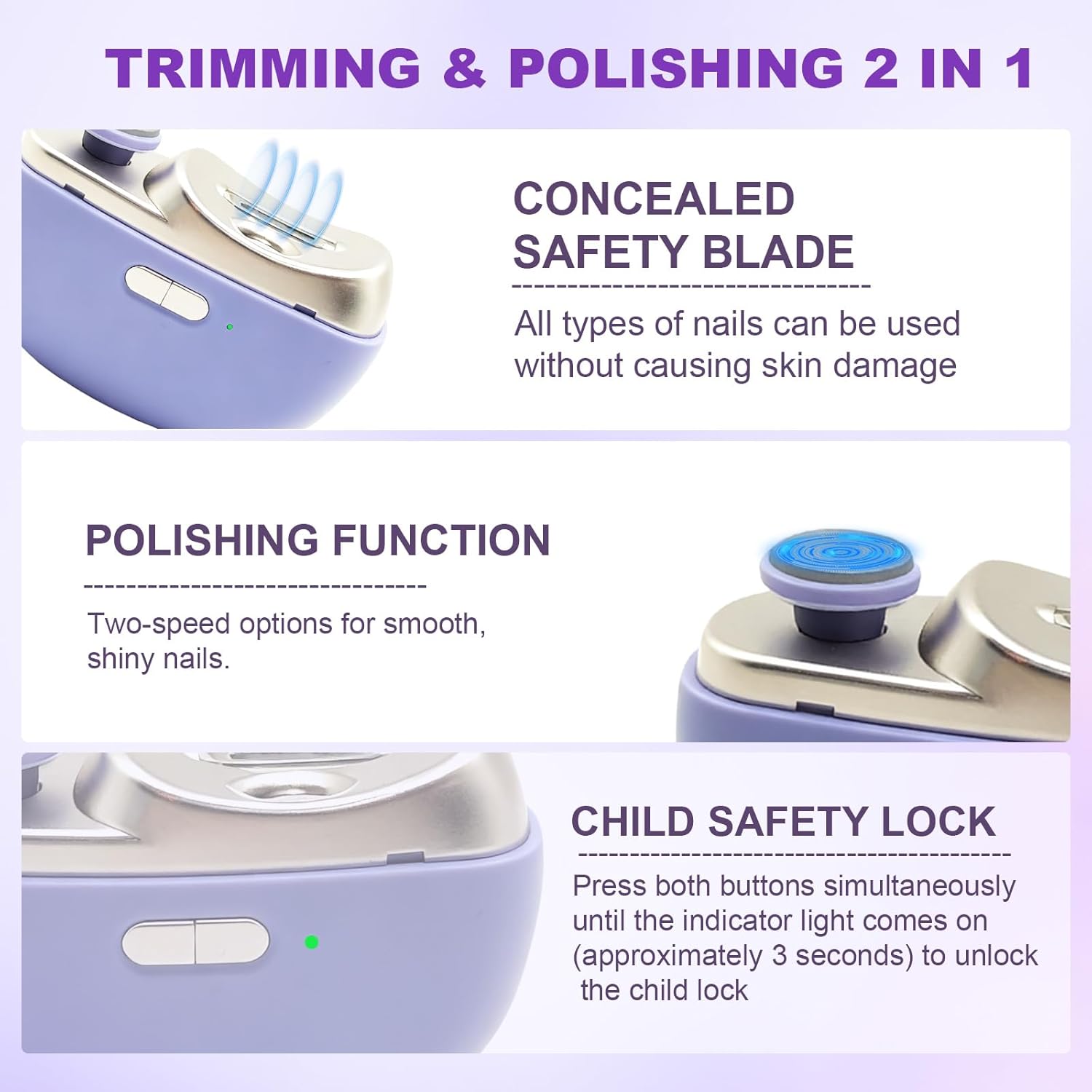 Электрический триммер для ногт – обзор и цена Baby Nail Trimmer Electric